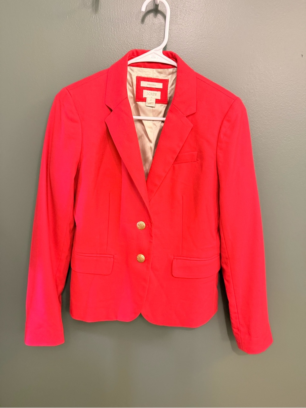 J. Crew Women's Schoolboy Blazer - Red size 2